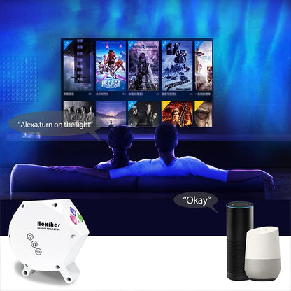 Galaxy Star Night Light Projector 2.0 Green Star,Northern Lights Aurora Projector with Bluetooth Speaker,App Control,Compatible with Alexa Google Home,Ceiling Skylight for Bedroom,Party Decor
