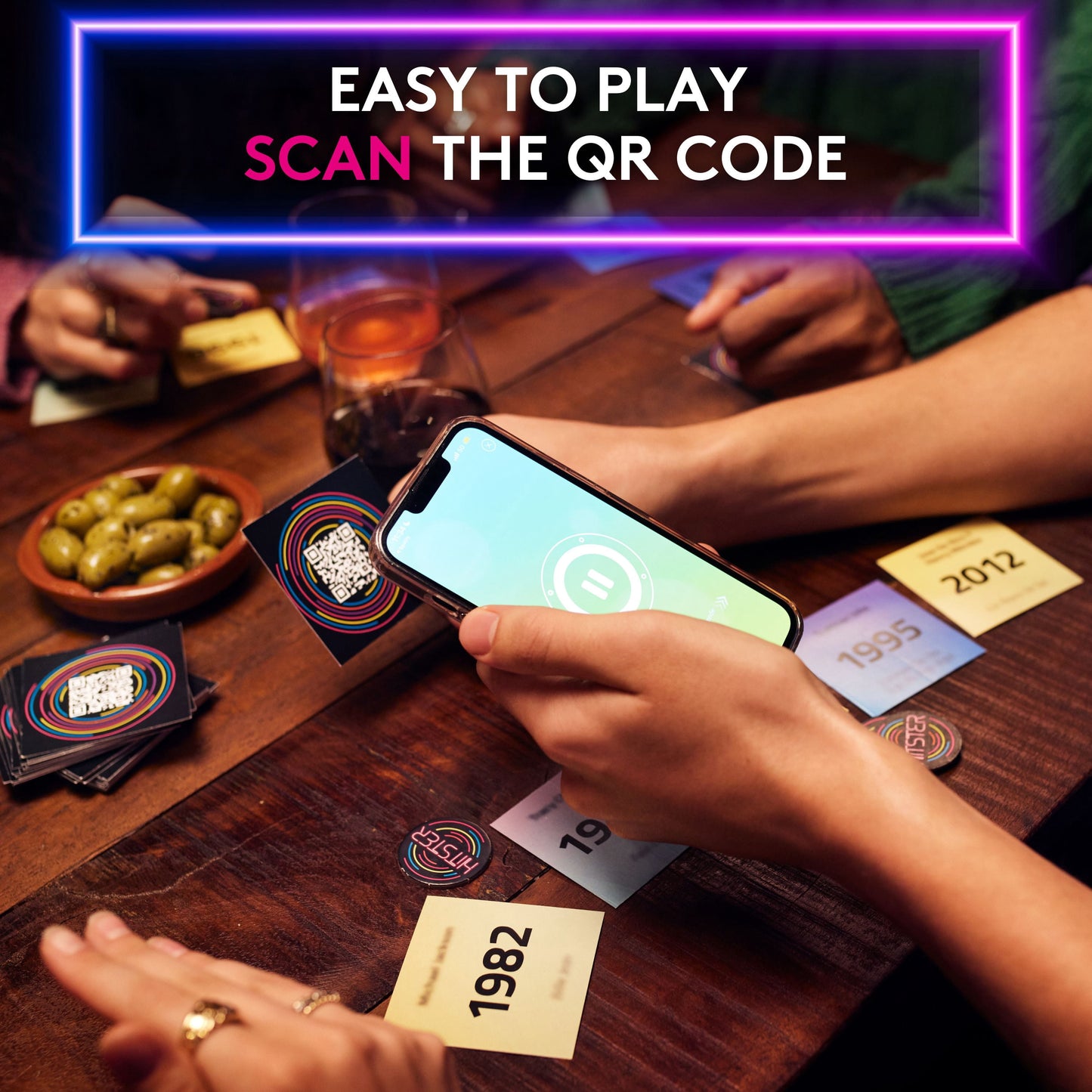 Hitster - the Music Party Card Game, Fun Music Card Game, 2-10 Players